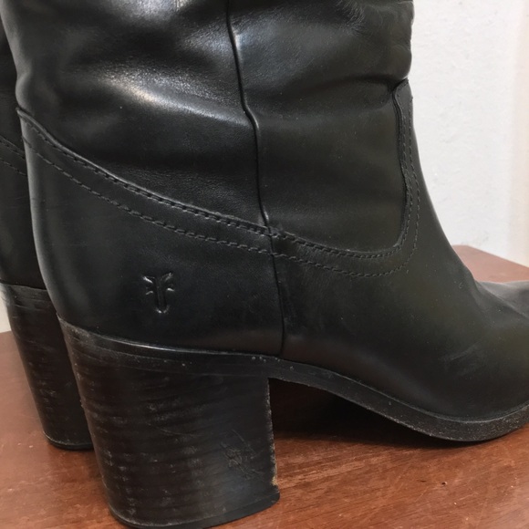 Frye Flynn Leather mid-Calf Pull-on-Boots. Size 8m - Picture 4 of 16